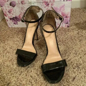 Black Michael By Michael Shannon Stiletto High Heel Sandals 7